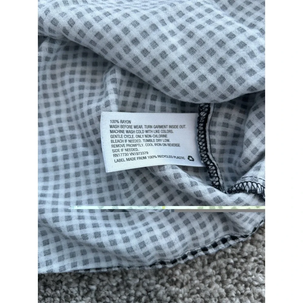 Girls Art Class 2 piece Skirt Outfit Checkered Black & White, size Large 10/12